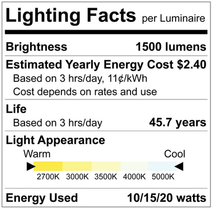 LUXRITE-LR23315Luxrite LR23315 6" 20W Regressed Round Canless Spotlight Selectable CCT + Wattage