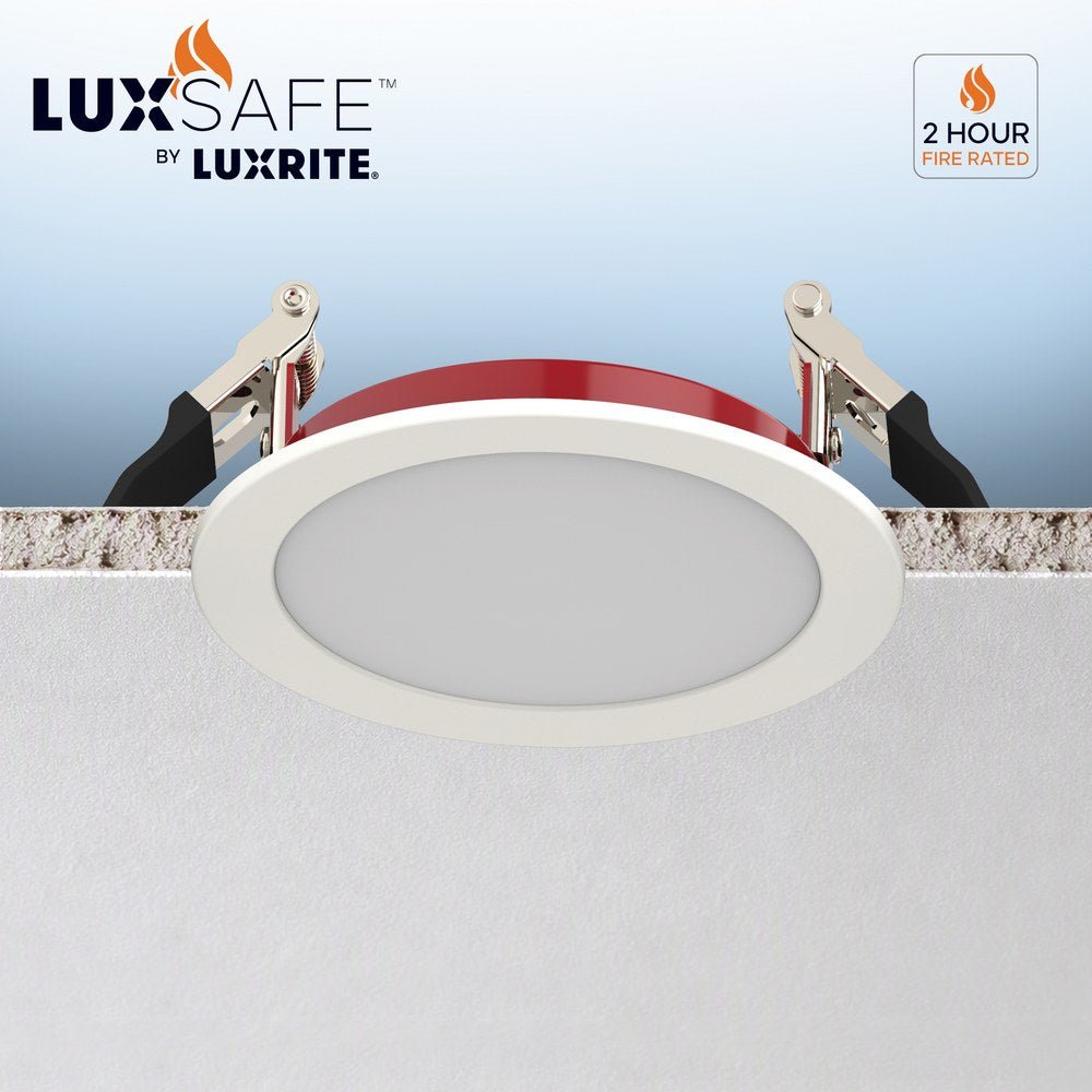 LUXRITE-LR23496Luxrite LR23496 4" 10W LED Fire Rated Wafer Selectable CCT