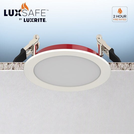 LUXRITE-LR23496Luxrite LR23496 4" 10W LED Fire Rated Wafer Selectable CCT