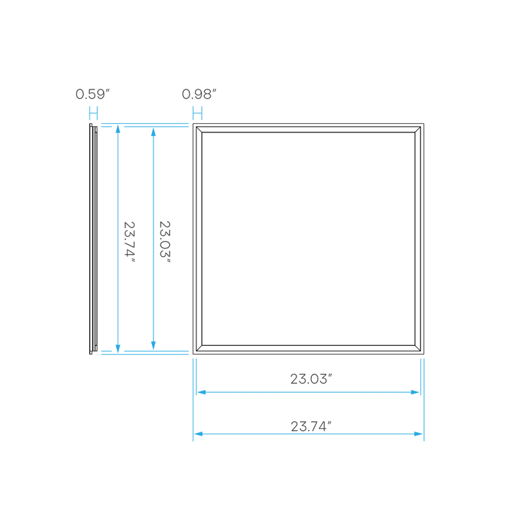LUXRITE-LR24164Luxrite LR24164 40W 2FT X 2FT Frame Panel Selectable CCT + Wattage