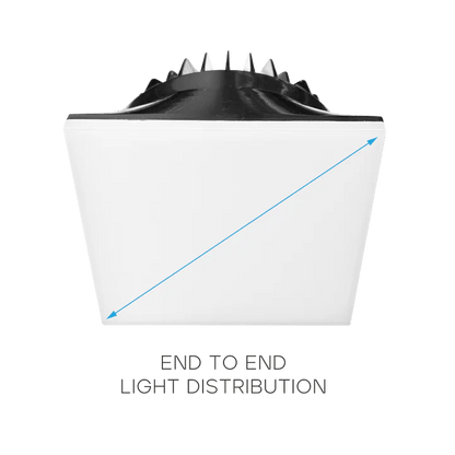 LUXRITE - LR25439Luxrite LR25439 4" 25W Square Trimless Regressed Spotlight Selectable CCT