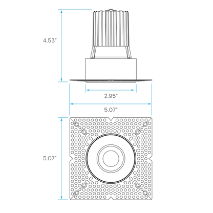 LUXRITE - LR25453Luxrite LR25453 3" 15W LED Trimless Spotlight Selectable CCT/Beam Angle