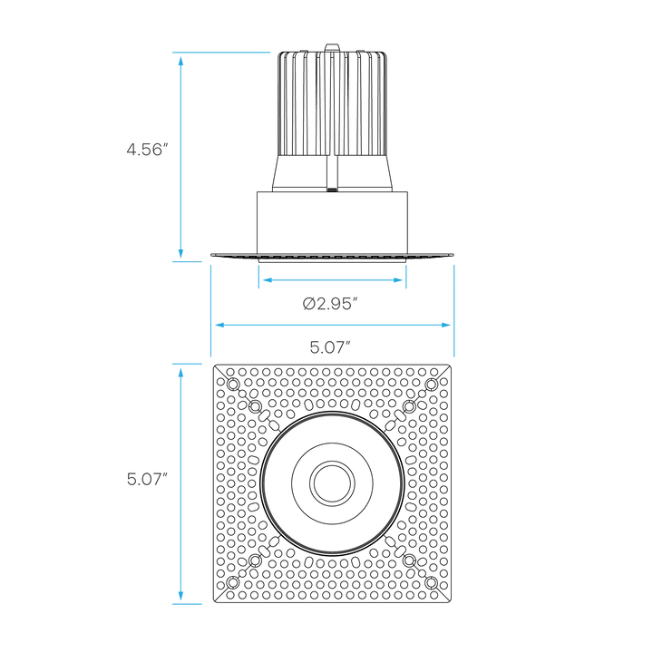 LUXRITE-LR25455Luxrite LR25455 3" 15W LED Trimless Spotlight Selectable CCT 60°