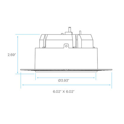 LUXRITE-LR25462Luxrite LR25462 4" 20W LED Trimless Floating Gimbal Spotlight Selectable CCT