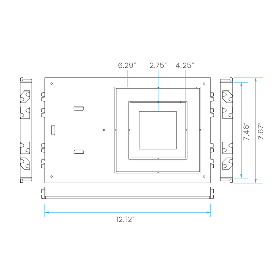 Luxrite - LR41005Luxrite LR41005 Square New Construction Mounting Plate