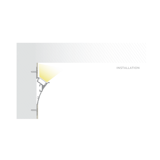 LUXRITE - LR43070 - 4Luxrite LR43070 Wall Washing LED Tape Mud In Channels .49"