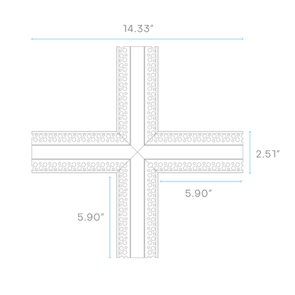 LUXRITE - LR43091Luxrite LR43090 Recessed LED Tape Mud In Channels .55"