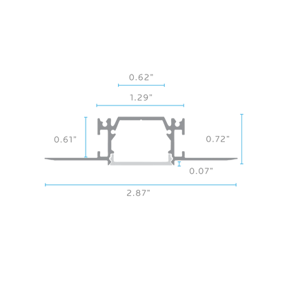 LUXRITE - LR43118Luxrite LR43110 Recessed LED Tape Mud In Channels .62"