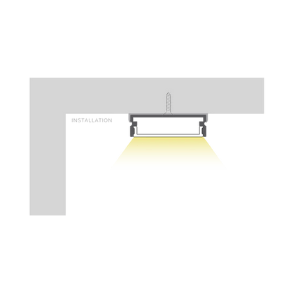 LUXRITE - LR43210 - 4Luxrite LR43210 Wide Surface Mount LED Tape Channels 1.08"