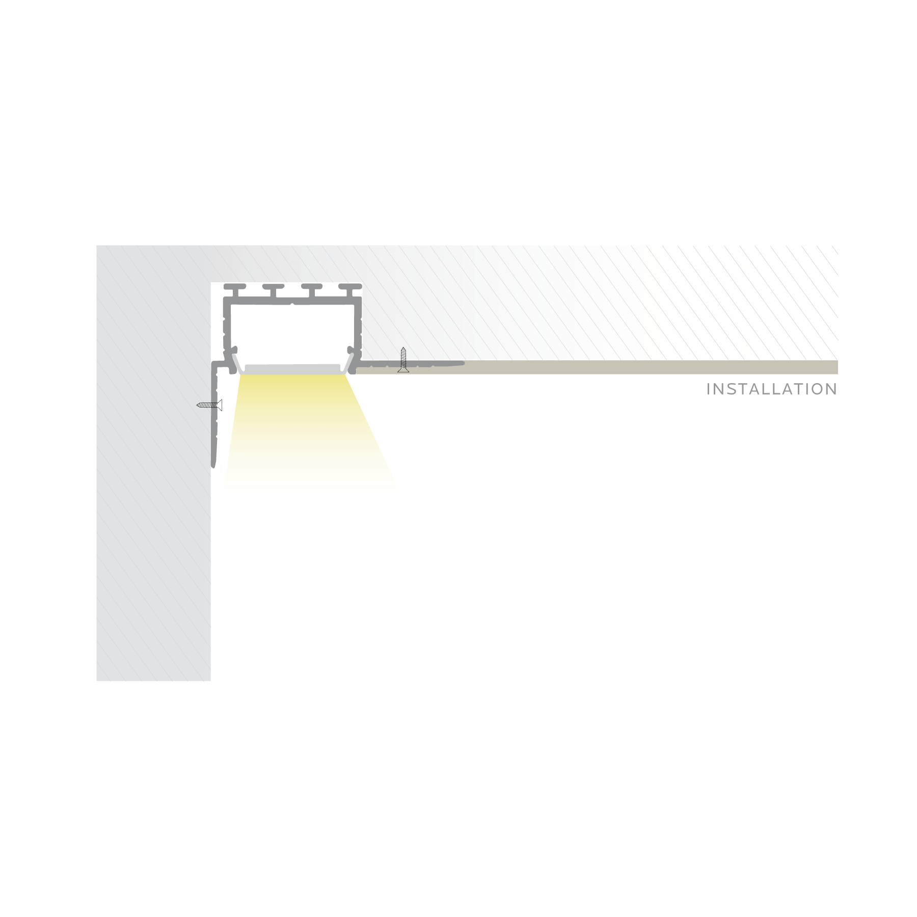 LUXRITE-LR43410-4Luxrite LR43410 Wall Washing LED Tape Mud In Channels .94"