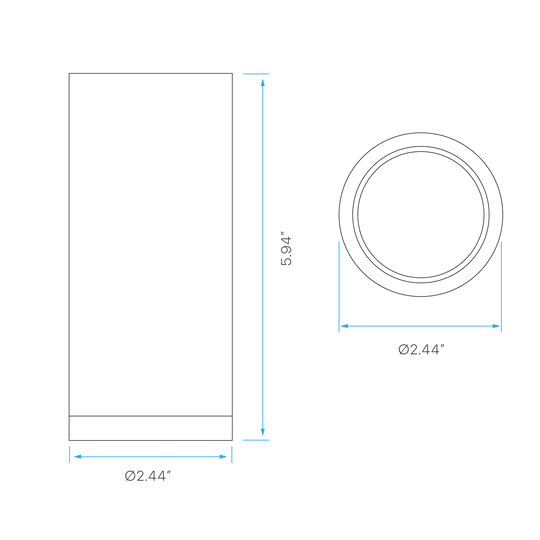 LUXRITE - LR43723Luxrite LR4372X 2.5" 15W Cylinder Selectable CCT 120 - 277V