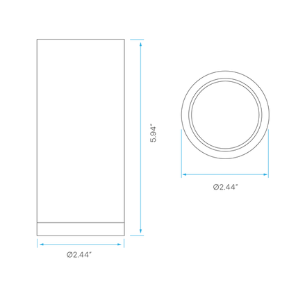 LUXRITE - LR43723Luxrite LR4372X 2.5" 15W Cylinder Selectable CCT 120 - 277V