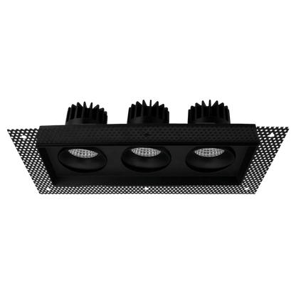 LUXRITE - LR32205Luxrite Omni LR32205 4" 45W LED Trimless 3 Head Gimbal Selectable CCT