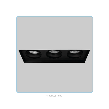 LUXRITE - LR32205Luxrite Omni LR32205 4" 45W LED Trimless 3 Head Gimbal Selectable CCT