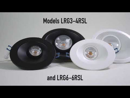 Lotus LRG3-HO-4RSL 4" 11W 30° Sloped LED Recessed Gimbal Selectable CCT/DTW