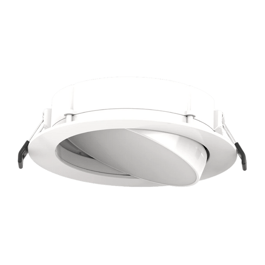 RAB - WFRLA6R129FA120WSRAB 12W LED 6" Round Gimbal Recessed Wafer Downlight Selectable CCT