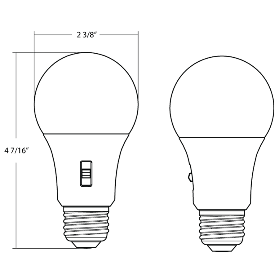 RAB - A19 - 10 - 9CCT - DIMRAB A19 10W Bulb Selectable CCT