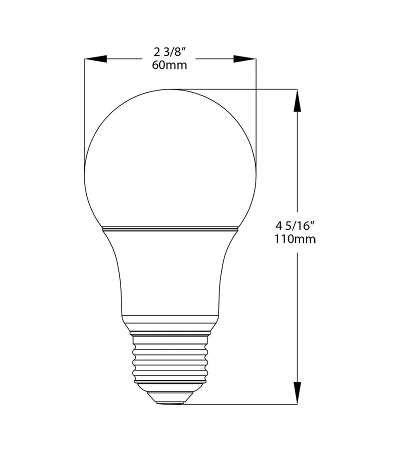 RAB - A19 - 9 - E26 - 830 - NDRAB A19 - 9 - E26 - 830 - ND A19 9W LED Bulb 30K