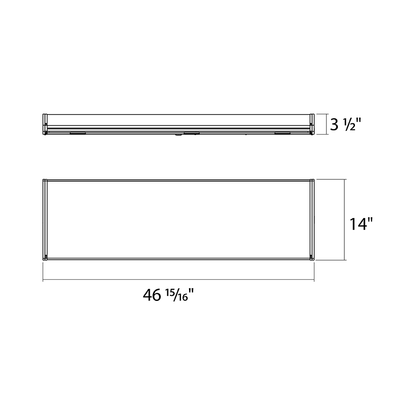 RAB-ALB4/PIRRAB ALB4 ALBERT 50W LED 4FT Wrap Light Selectable CCT