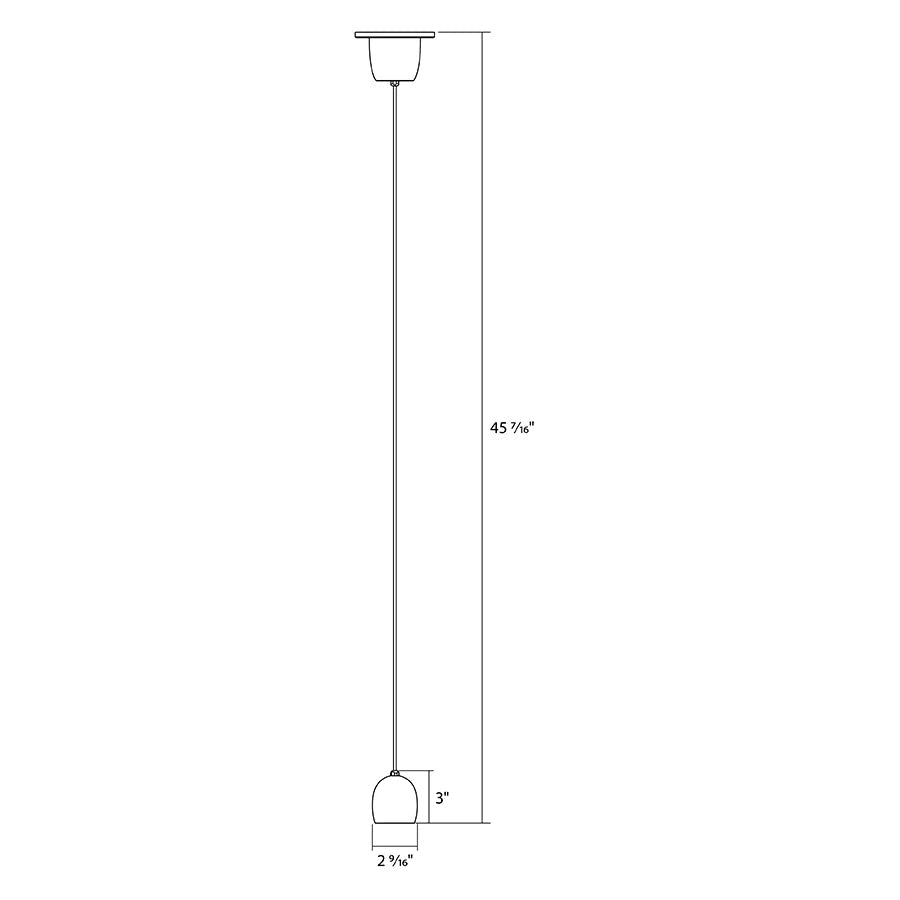 RAB-ARCPMBRAB ARCPM 10W Decorative Cylinder Pendant Mount LED 30K