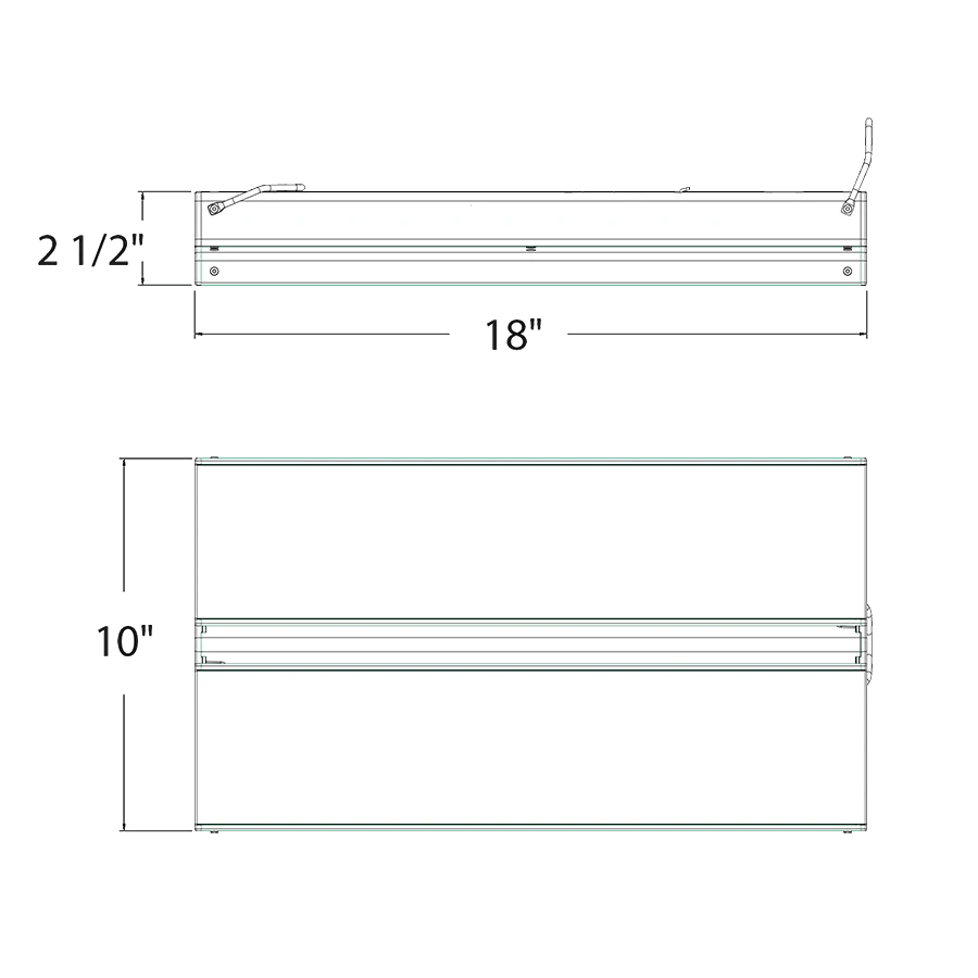 RAB - ARXSRAB ARXS 95W 18" AEROBAY Linear High Bay Selectable CCT/Wattage