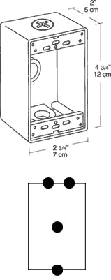 RAB - B4RAB B4 Weatherproof FS Box 1/2" KO