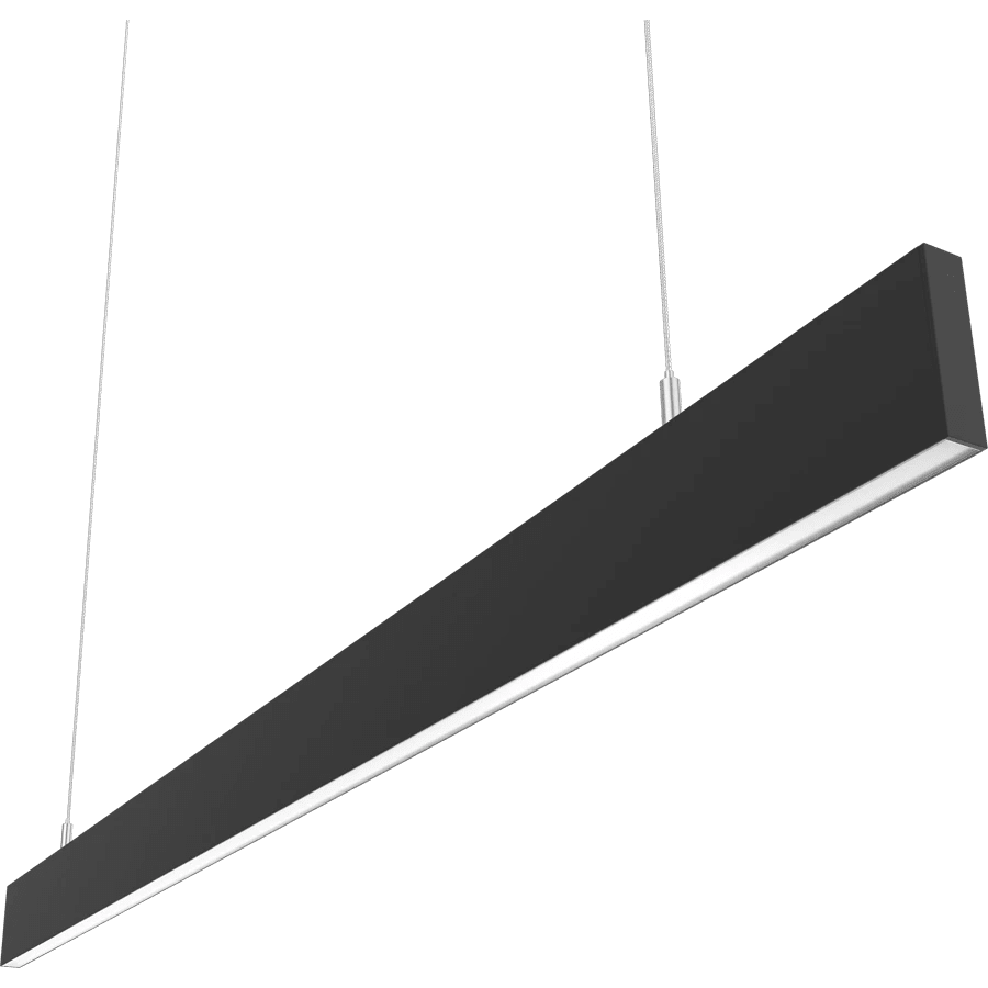 RAB-BOAE4PBRAB BOAE4P 4' 40W BOA Edge Pendant Downlight Selectable CCT+ Wattage