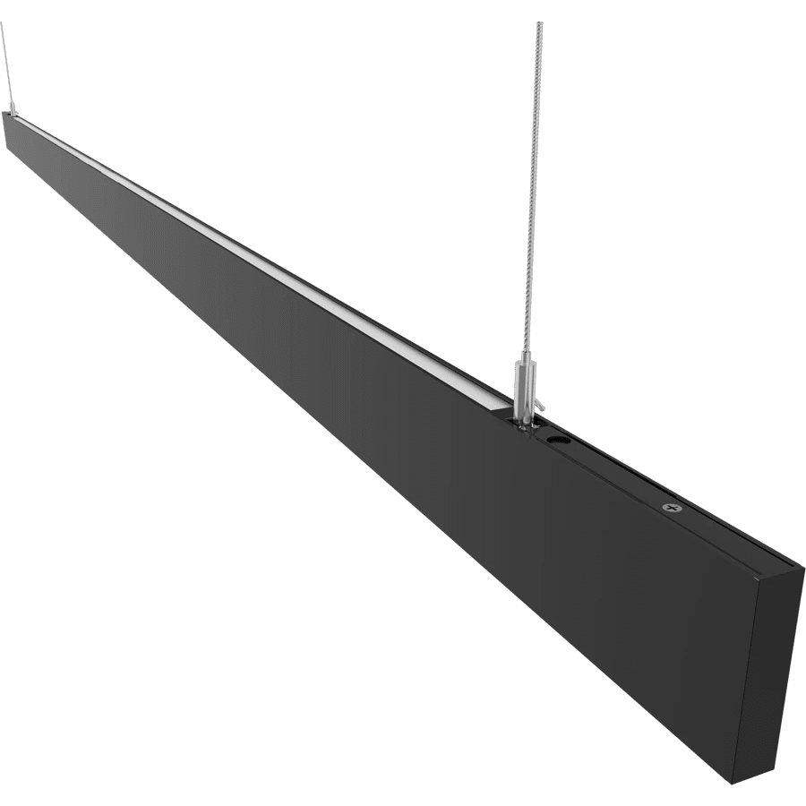 RAB-BOAE8PUSRAB BOAE8PUW 8' 80W BOA Edge Pendant Up/Downlight Selectable CCT+ Wattage