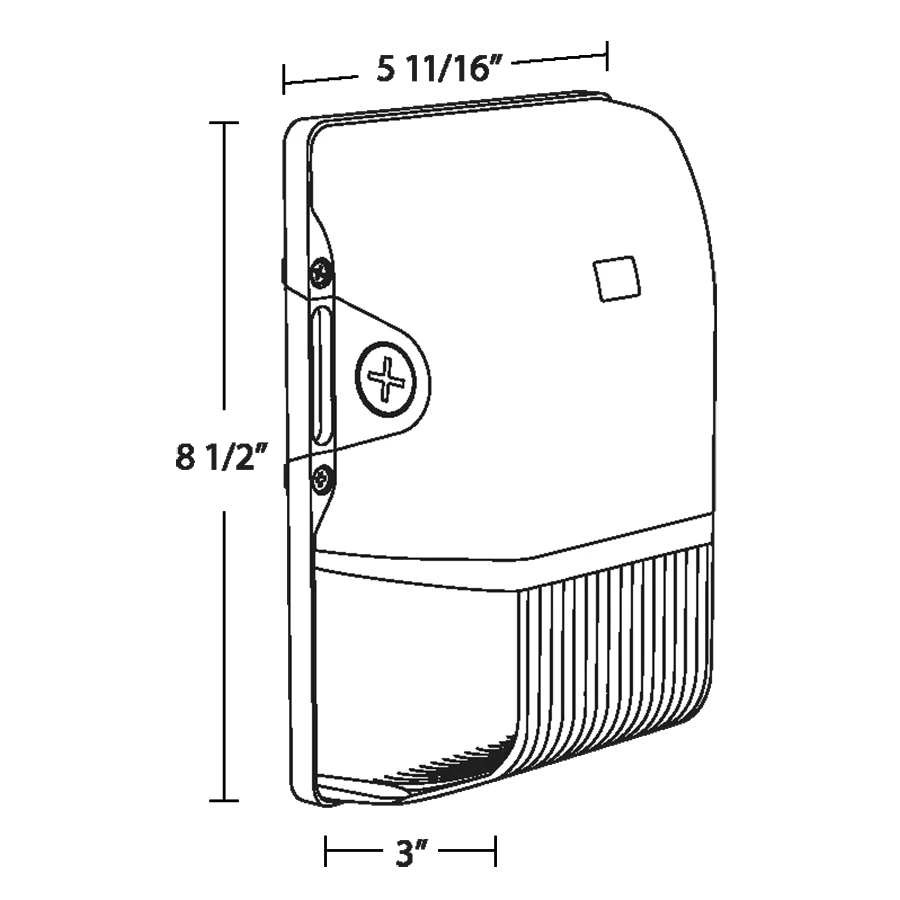 RAB - BRISK17FA20RAB BRISK17FA20 20W LED Wall Pack Entry Light Selectable CCT