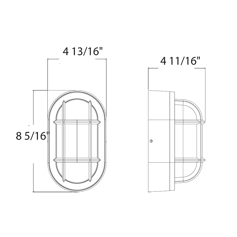 RAB - BULKH10WRAB BULKH10 10W Bulkhead Wall Sconce Selectable Wattage/CCT