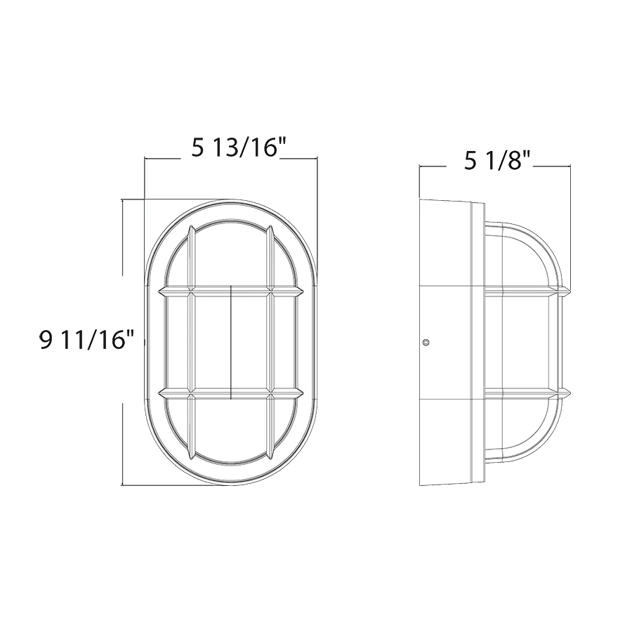 RAB - BULKH20WRAB BULKH20 20W Bulkhead Wall Sconce Selectable Wattage/CCT