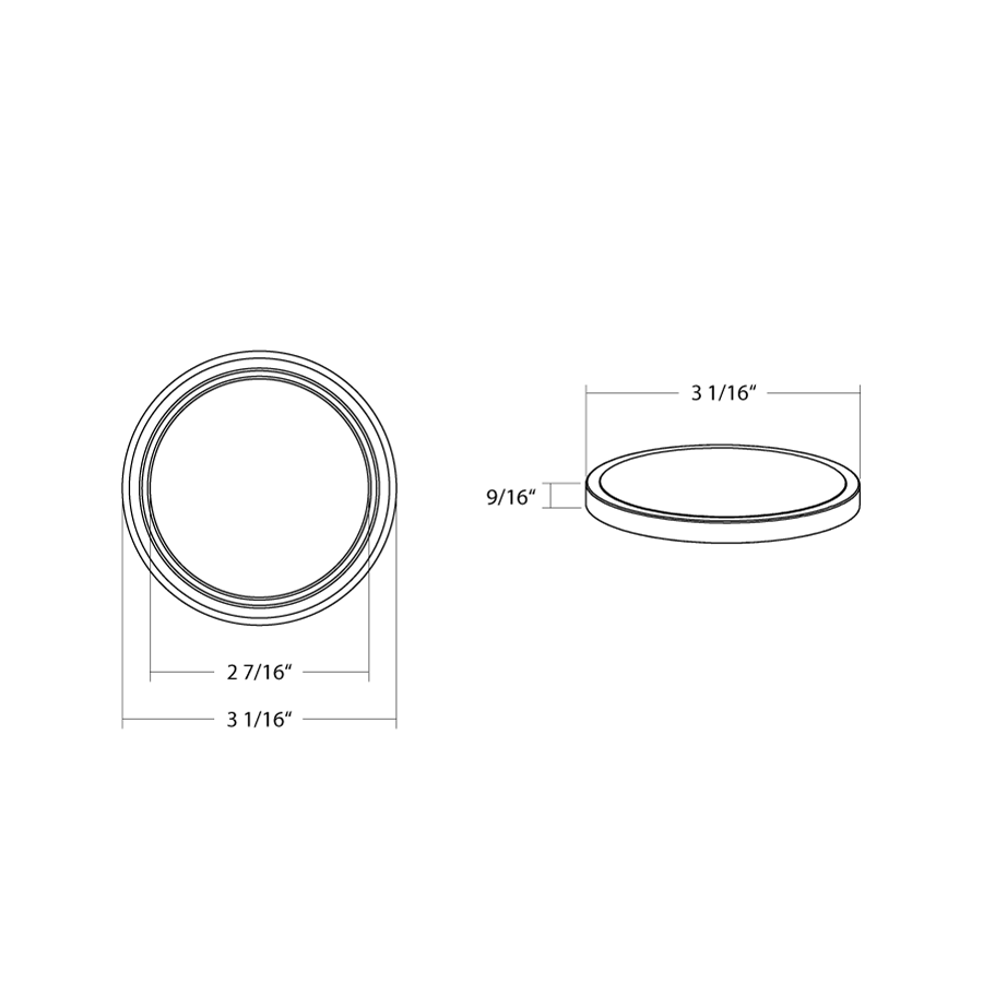 RAB - CD34LENS - 3FRWRAB CD34 3" 10W Cylinder Accessories