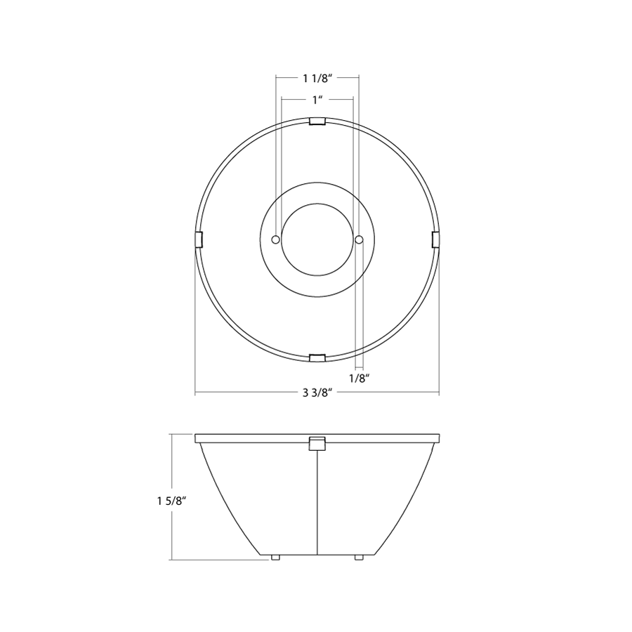 RAB - CD34REF - 425DRAB CD34 - 4 4" 20W Cylinder Accessories