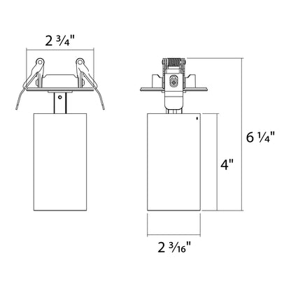 RAB-COL6RMBRAB COL6RM 2" 6W Decorative Recessed Mount Selectable CCT