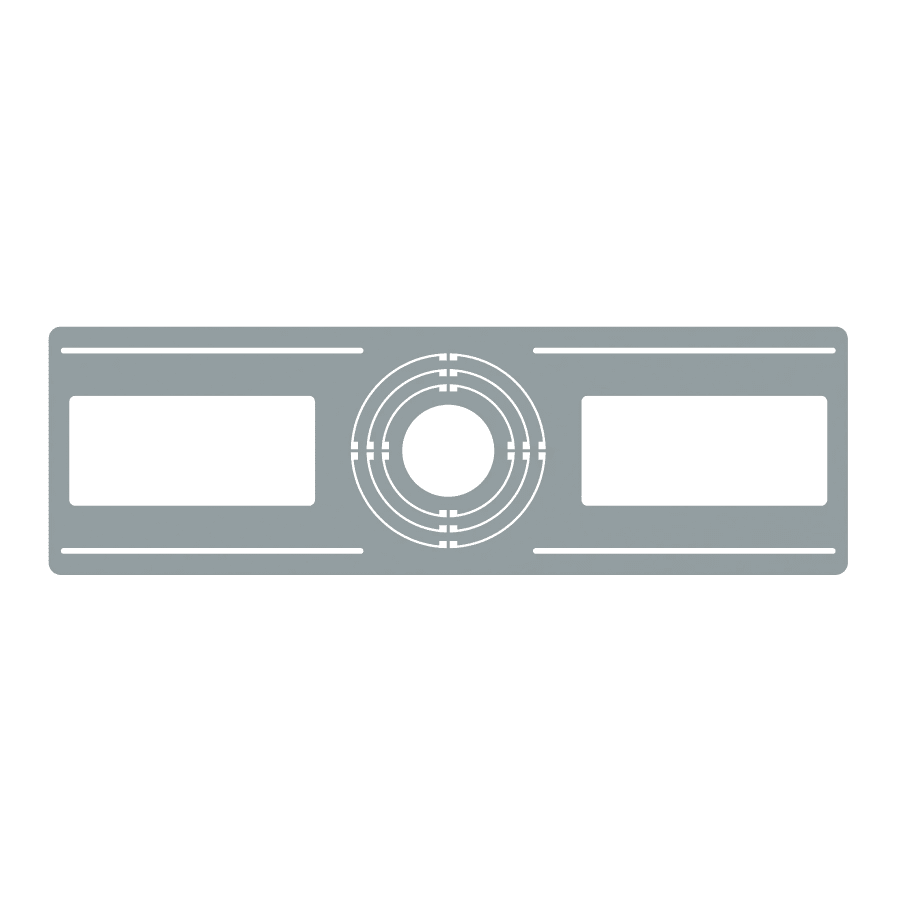 RAB-DLPLATE/WFR3456RAB DDLPLATE/WFR3456 Rough In Mounting Plate 3"/4"/5"/6"