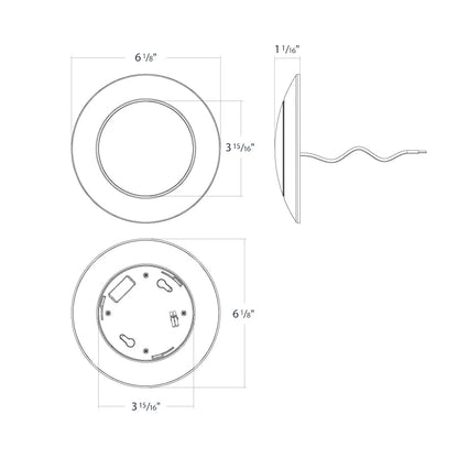 RAB - DISK17 - 4/BPRAB DISK17 - 4 4" 7W Surface Mount Disk Light Selectable CCT