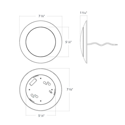 RAB - DISK17 - 6/BPRAB DISK17 - 6 6" 10W Surface Mount Disk Light Selectable CCT