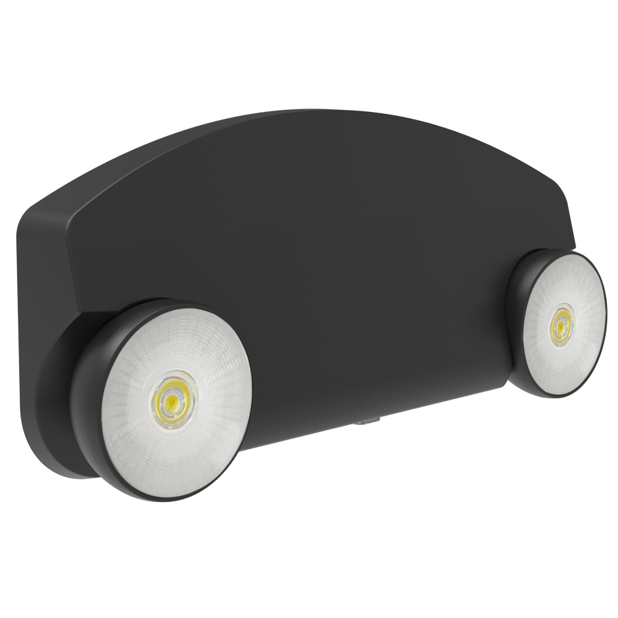 RAB-EM34-BRAB EM34 LED Low Profile Emergency Light with Round Heads and Battery Backup
