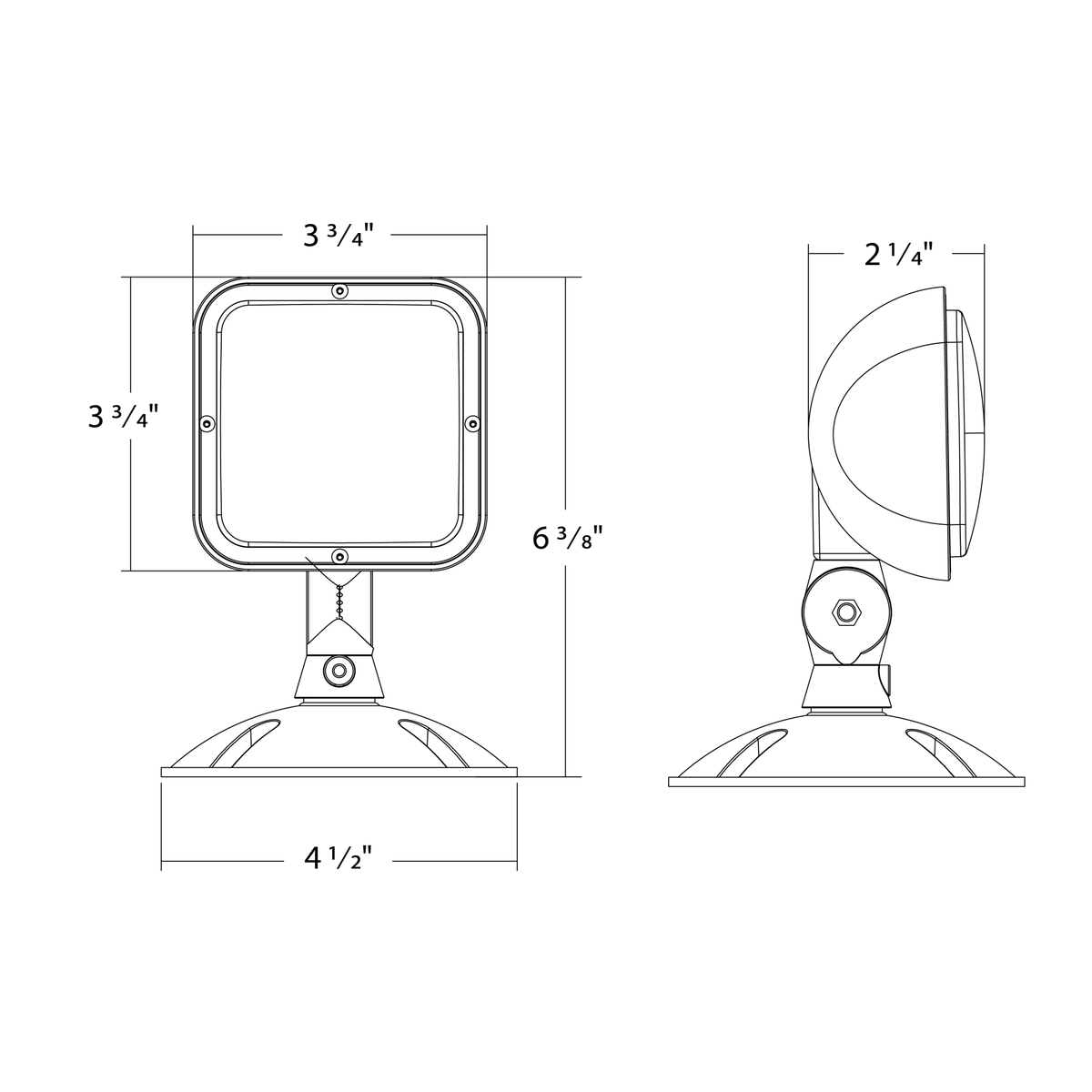 RAB-EREMOTEOUT-WRAB EREMOTEOUT Wet Location LED Remote Emergency Heads