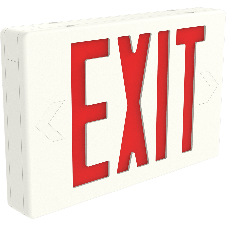 RAB-EXIT-RRAB EXIT-R LED Exit Sign Red/Green Remote Capable with Battery Backup