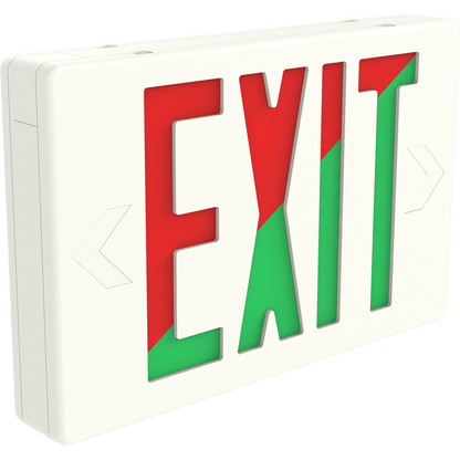 RAB-EXIT-RRAB EXIT-R LED Exit Sign Red/Green Remote Capable with Battery Backup