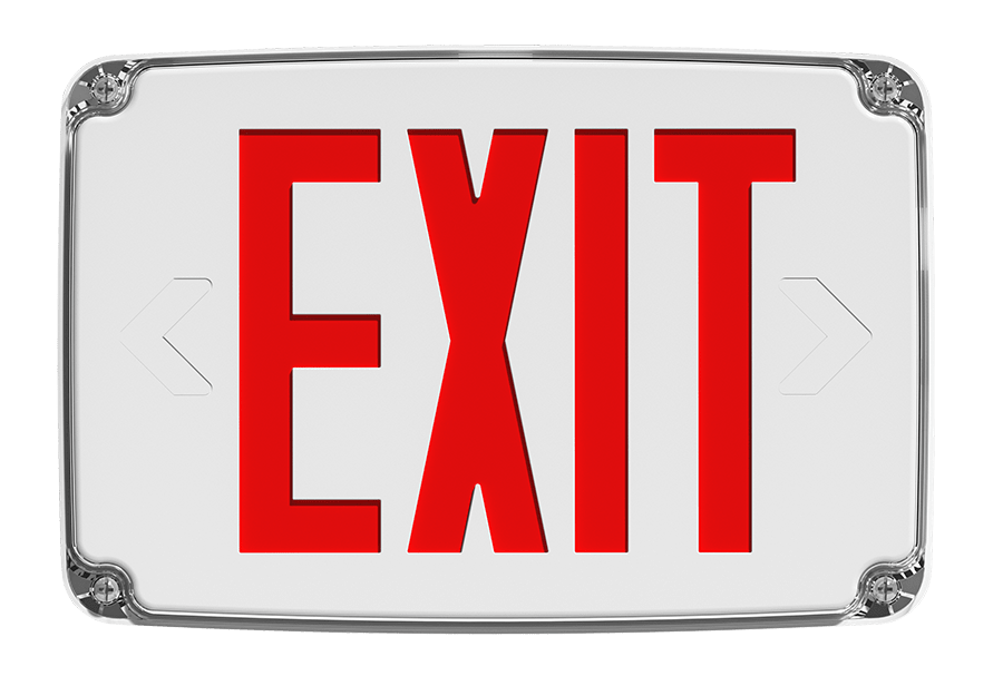 RAB-EXITOUTRAB EXITOUT LED Wet Location Exit Sign with Battery Backup