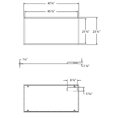 RAB - EZP2X4RAB EZP2X4 50W LED 2X2 Drop Ceiling Selectable CCT + Wattage