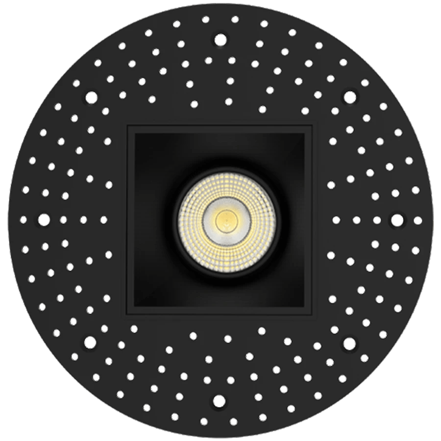 RAB - GR3STLRAB GR3STL 9W LED 3" Square Trimless Gimbaled Downlight Selectable CCT