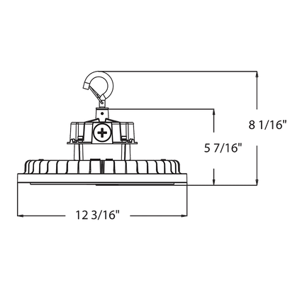 RAB-H15XLBRAB H15XL 12" 240W LED UFO High Bay Selectable Wattage & CCT