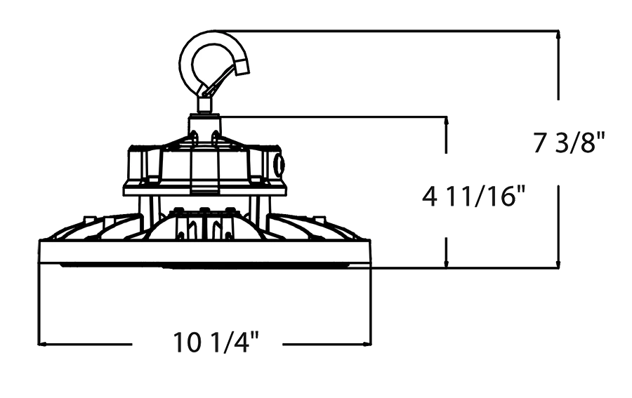 RAB - H17RAB H17 150W LED High Bay Selectable Wattage & CCT