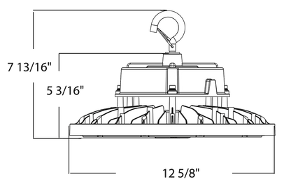 RAB - H17XLRAB H17XL 240W LED High Bay Selectable Wattage & CCT