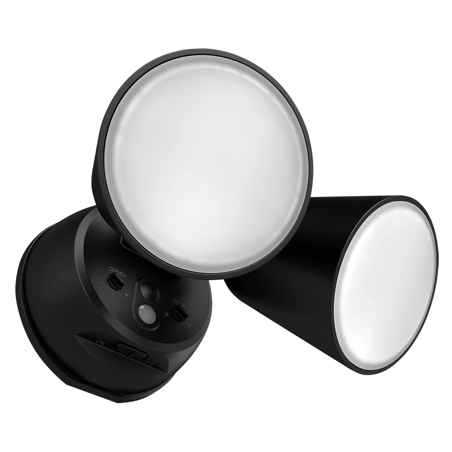 RAB - L2XWRAB L2X 20W LED Dual Head Security Light Selectable CCT