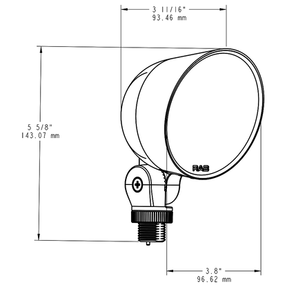 RAB - LF17WRAB LF17 8W Landscape Floodlight Selectable Wattage/CCT