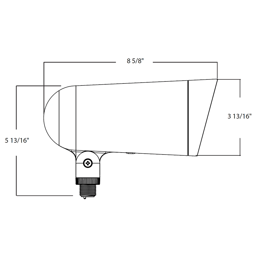 RAB - L34LWRAB LF34L 33W Field Adjustable Landscape Flood Light Selectable CCT